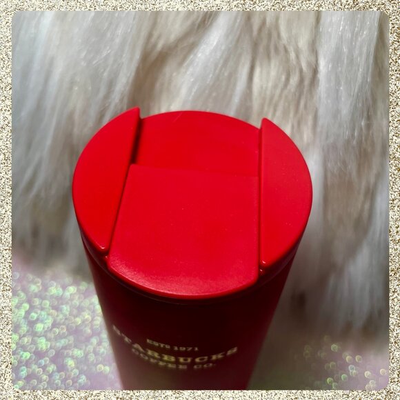 🎄🌟 NWT 2025 Starbucks Christmas/Holiday Red Prism SS 16oz Tumbler - Picture 7 of 8